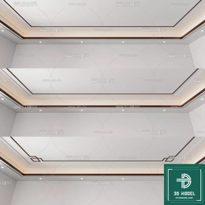 MODERN CEILING DETAIL - SKETCHUP 3D MODEL - VRAY OR ENSCAPE - ID02918