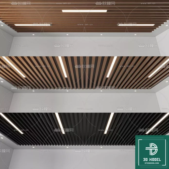 MODERN CEILING DETAIL - SKETCHUP 3D MODEL - VRAY OR ENSCAPE - ID02922