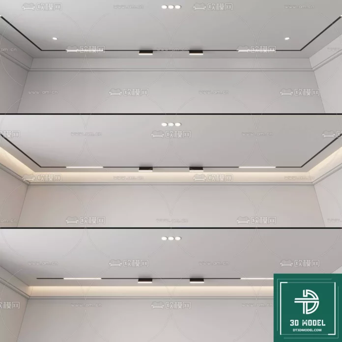 MODERN CEILING DETAIL - SKETCHUP 3D MODEL - VRAY OR ENSCAPE - ID02923