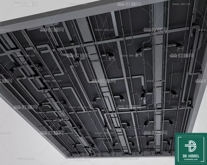 MODERN CEILING DETAIL - SKETCHUP 3D MODEL - VRAY OR ENSCAPE - ID02952