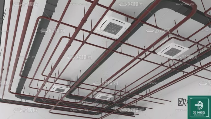 MODERN CEILING DETAIL - SKETCHUP 3D MODEL - VRAY OR ENSCAPE - ID02960