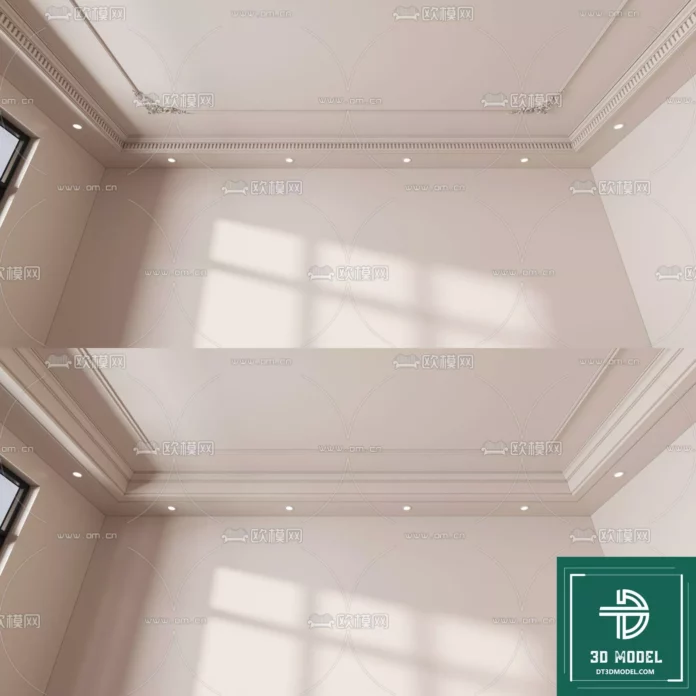 MODERN CEILING DETAIL - SKETCHUP 3D MODEL - VRAY OR ENSCAPE - ID02974