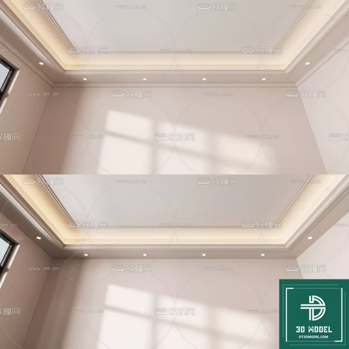 MODERN CEILING DETAIL - SKETCHUP 3D MODEL - VRAY OR ENSCAPE - ID02975