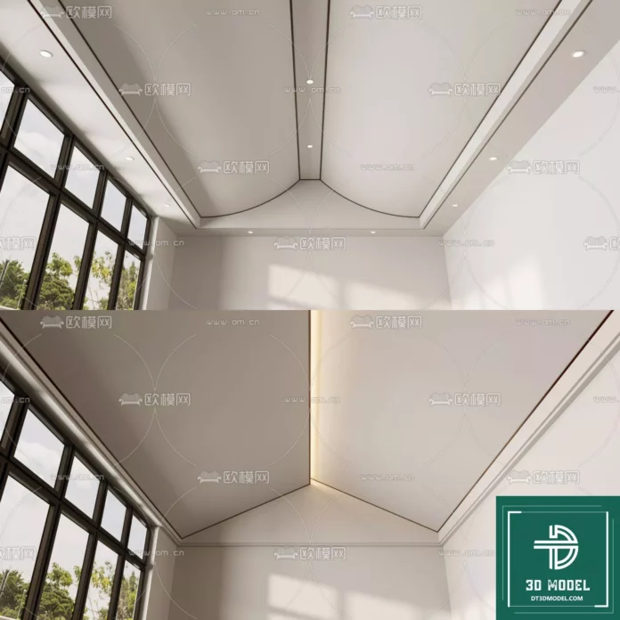 MODERN CEILING DETAIL - SKETCHUP 3D MODEL - VRAY OR ENSCAPE - ID03000