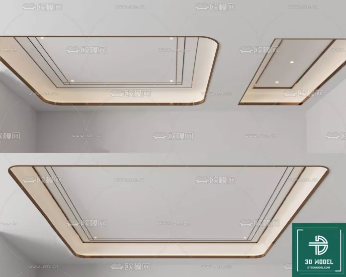 MODERN CEILING DETAIL - SKETCHUP 3D MODEL - VRAY OR ENSCAPE - ID03011