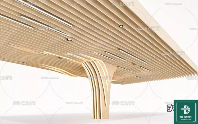 MODERN CEILING DETAIL - SKETCHUP 3D MODEL - VRAY OR ENSCAPE - ID03012