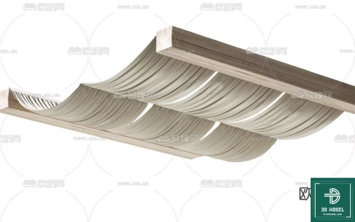 MODERN CEILING DETAIL - SKETCHUP 3D MODEL - VRAY OR ENSCAPE - ID03044