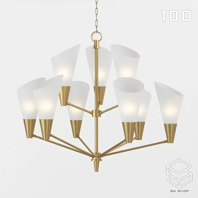 MODERN CEILING LIGHT - SKETCHUP 3D MODEL - VRAY OR ENSCAPE - ID03068