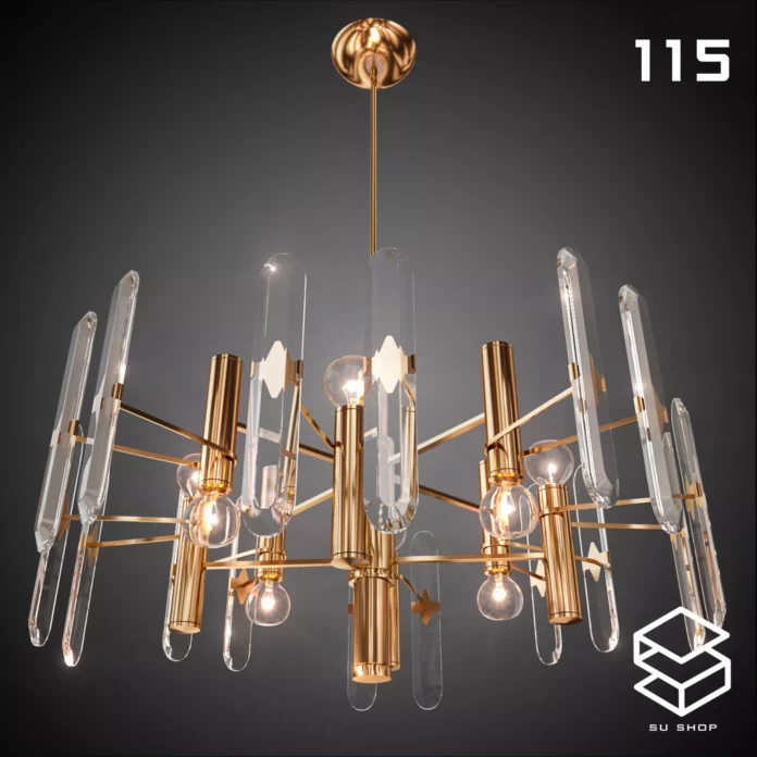 MODERN CEILING LIGHT - SKETCHUP 3D MODEL - VRAY OR ENSCAPE - ID03084