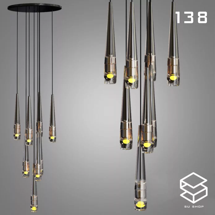 MODERN CEILING LIGHT - SKETCHUP 3D MODEL - VRAY OR ENSCAPE - ID03109