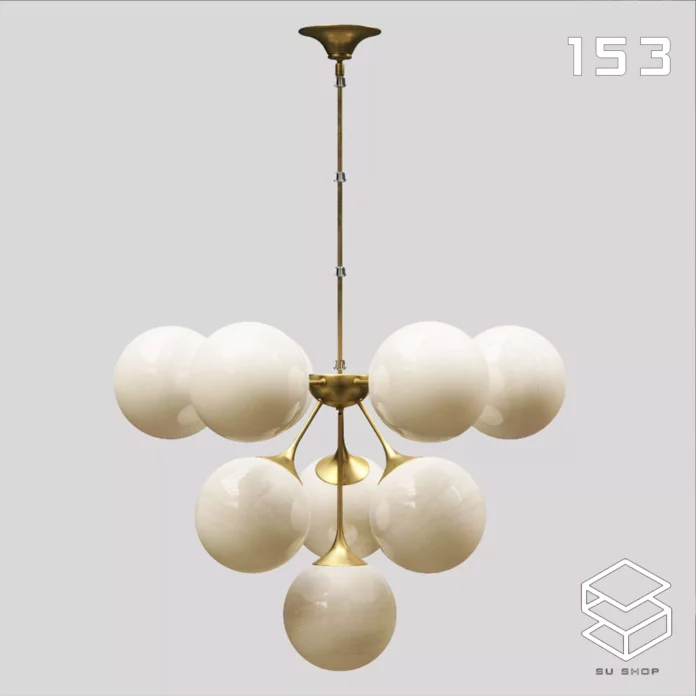 MODERN CEILING LIGHT - SKETCHUP 3D MODEL - VRAY OR ENSCAPE - ID03126