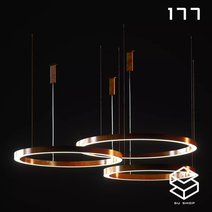 MODERN CEILING LIGHT - SKETCHUP 3D MODEL - VRAY OR ENSCAPE - ID03152