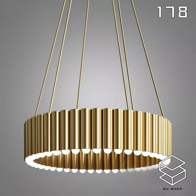 MODERN CEILING LIGHT - SKETCHUP 3D MODEL - VRAY OR ENSCAPE - ID03153