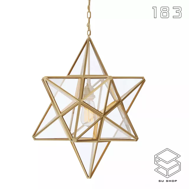 MODERN CEILING LIGHT - SKETCHUP 3D MODEL - VRAY OR ENSCAPE - ID03159