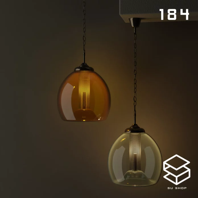 MODERN CEILING LIGHT - SKETCHUP 3D MODEL - VRAY OR ENSCAPE - ID03160