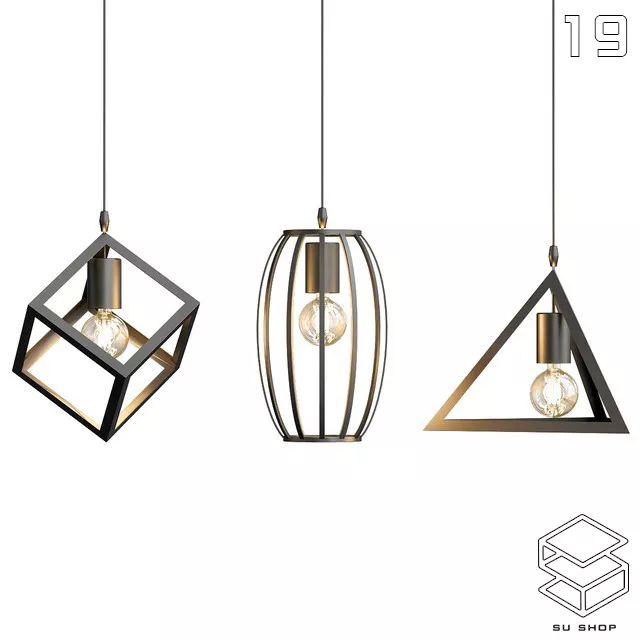 MODERN CEILING LIGHT - SKETCHUP 3D MODEL - VRAY OR ENSCAPE - ID03166