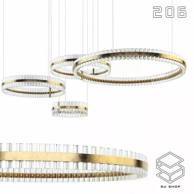 MODERN CEILING LIGHT - SKETCHUP 3D MODEL - VRAY OR ENSCAPE - ID03185