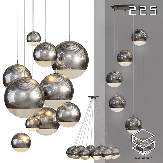 MODERN CEILING LIGHT - SKETCHUP 3D MODEL - VRAY OR ENSCAPE - ID03206