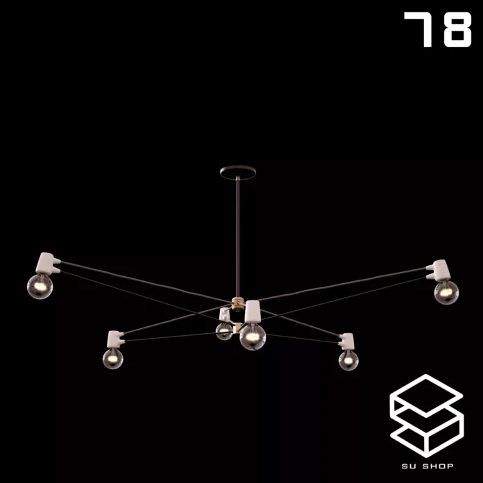MODERN CEILING LIGHT - SKETCHUP 3D MODEL - VRAY OR ENSCAPE - ID03299