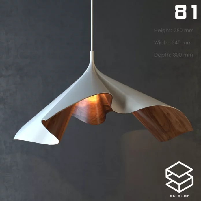 MODERN CEILING LIGHT - SKETCHUP 3D MODEL - VRAY OR ENSCAPE - ID03303