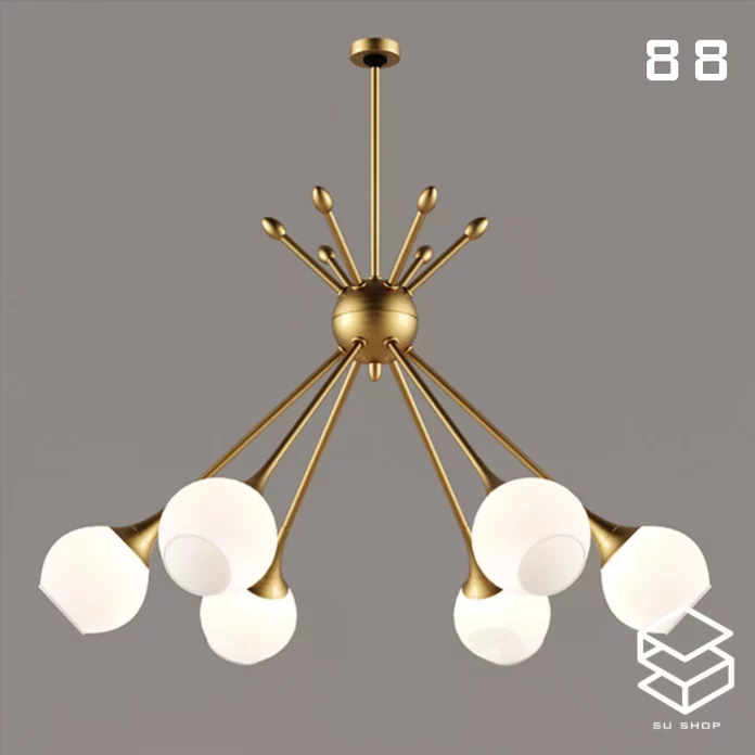 MODERN CEILING LIGHT - SKETCHUP 3D MODEL - VRAY OR ENSCAPE - ID03310