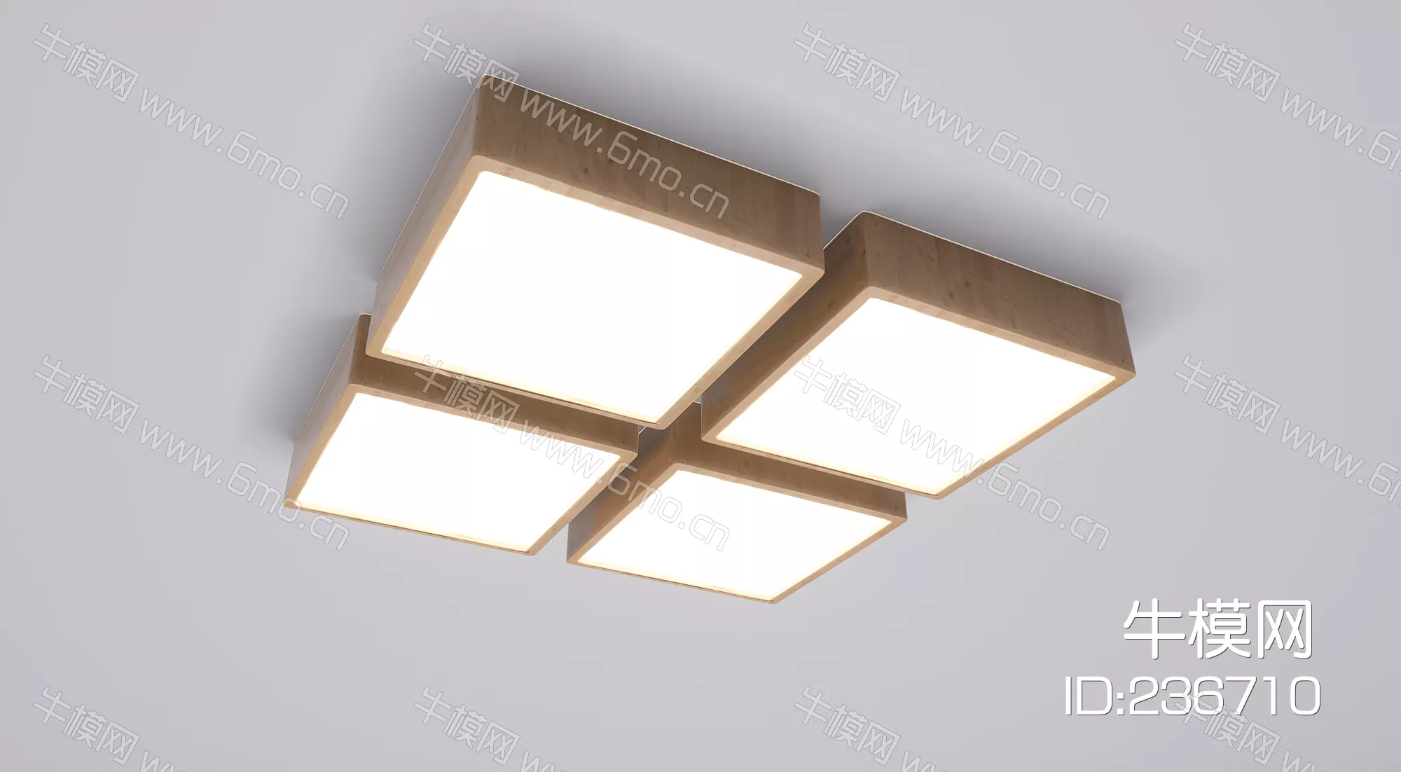 MODERN CELING LIGHT - SKETCHUP 3D MODEL - ENSCAPE - 236710