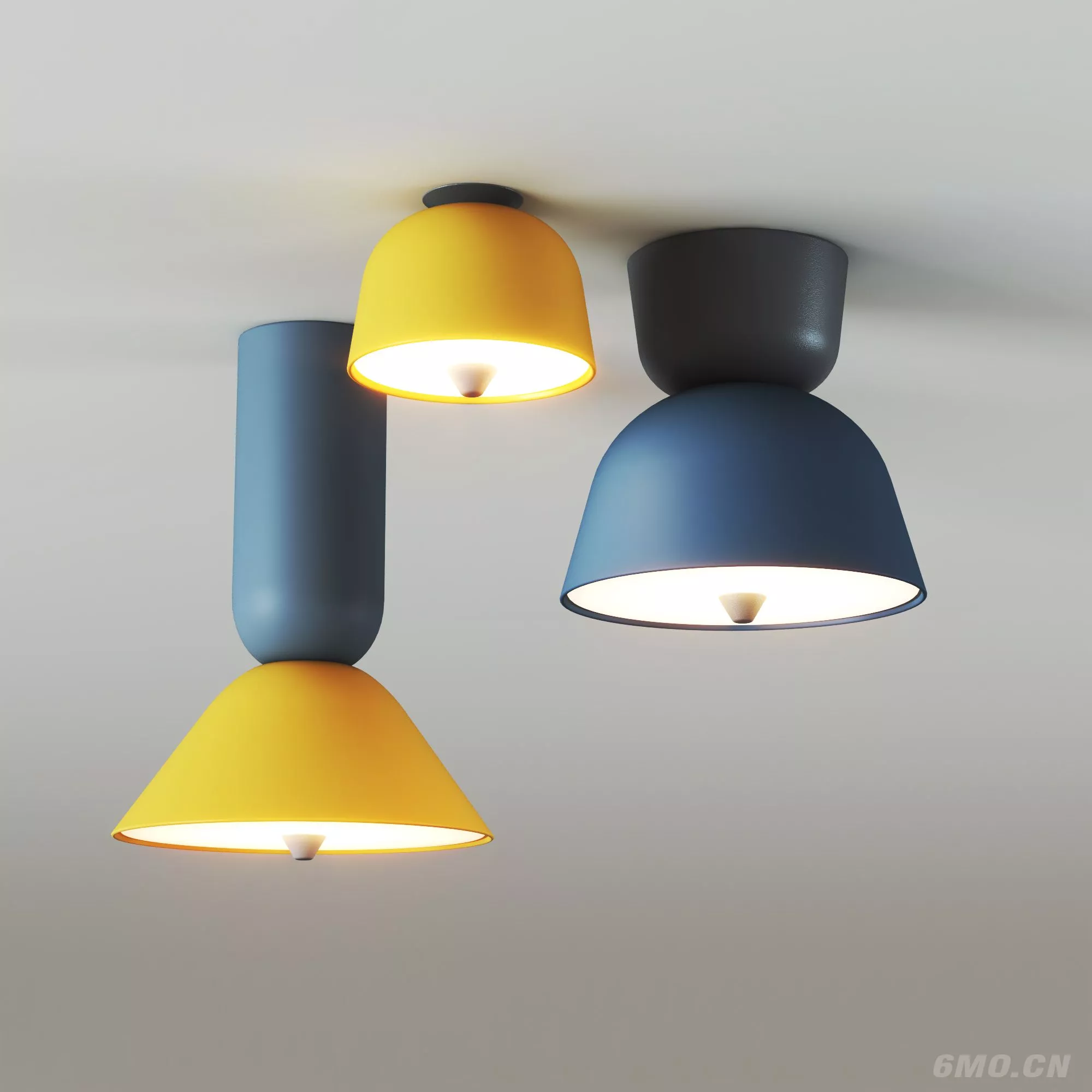 MODERN CELING LIGHT - SKETCHUP 3D MODEL - ENSCAPE - 245223