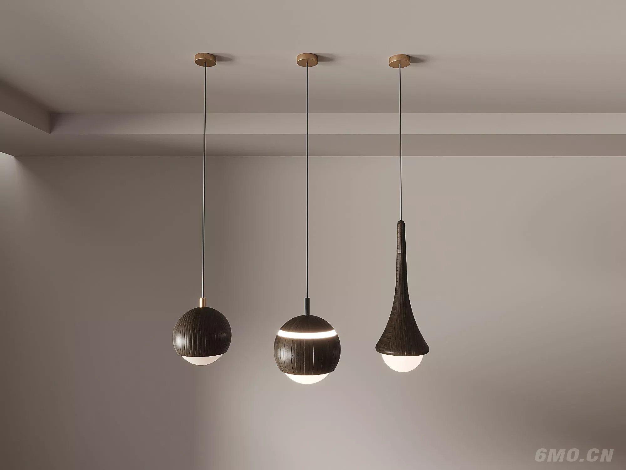 MODERN CELING LIGHT - SKETCHUP 3D MODEL - ENSCAPE - 259223