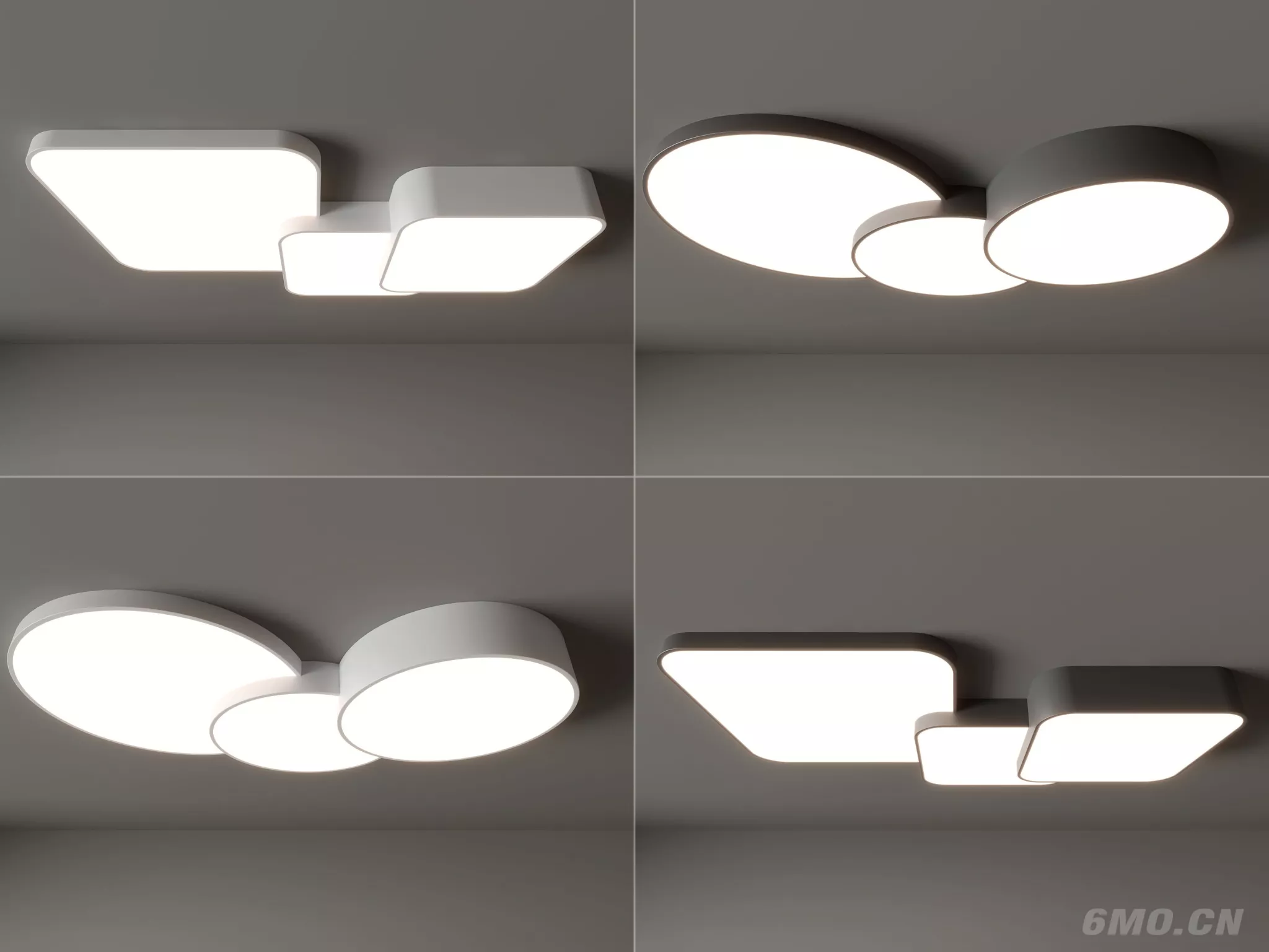 MODERN CELING LIGHT - SKETCHUP 3D MODEL - ENSCAPE - 260541