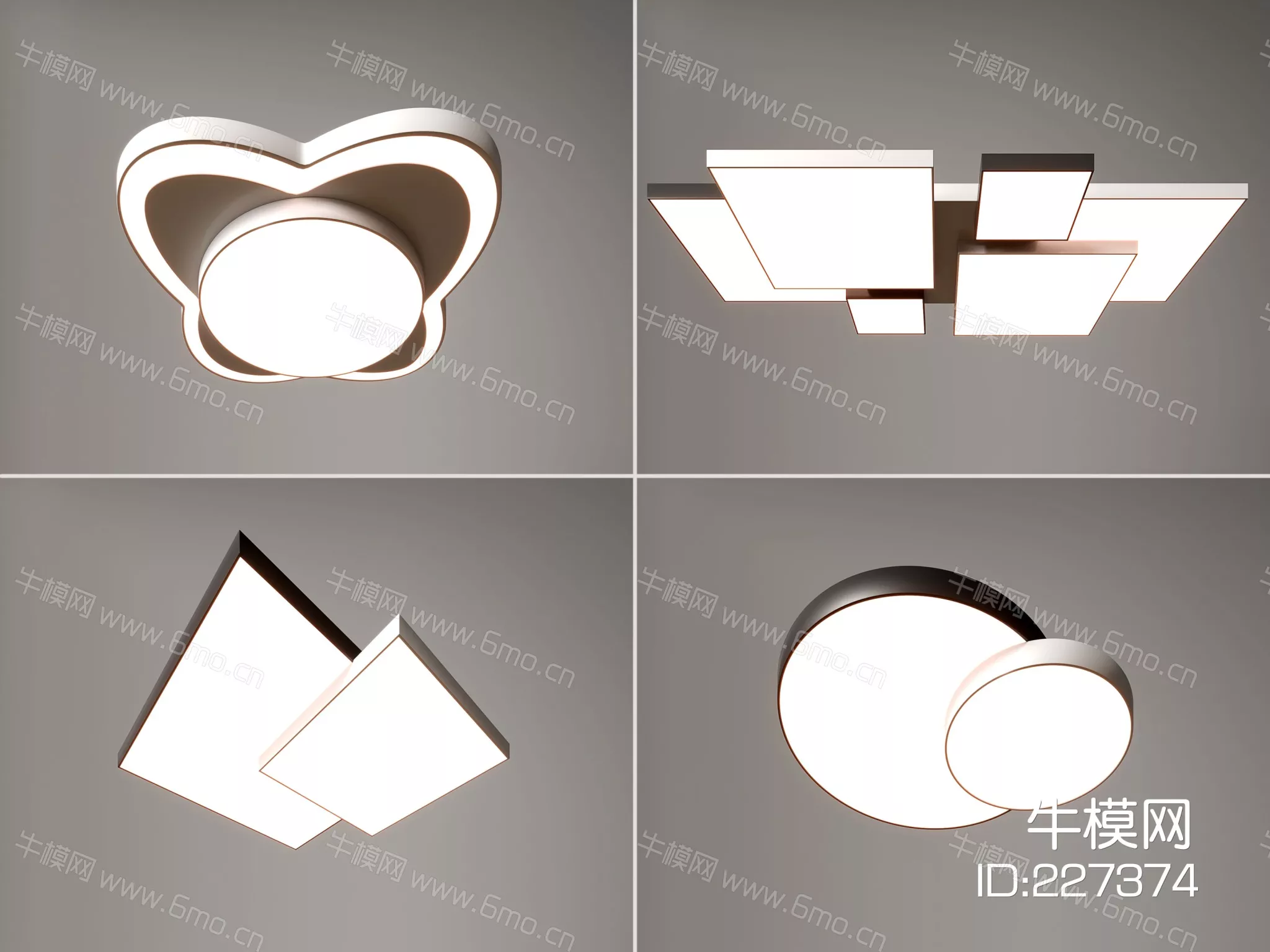 MODERN CELING LIGHT - SKETCHUP 3D MODEL - VRAY - 227374