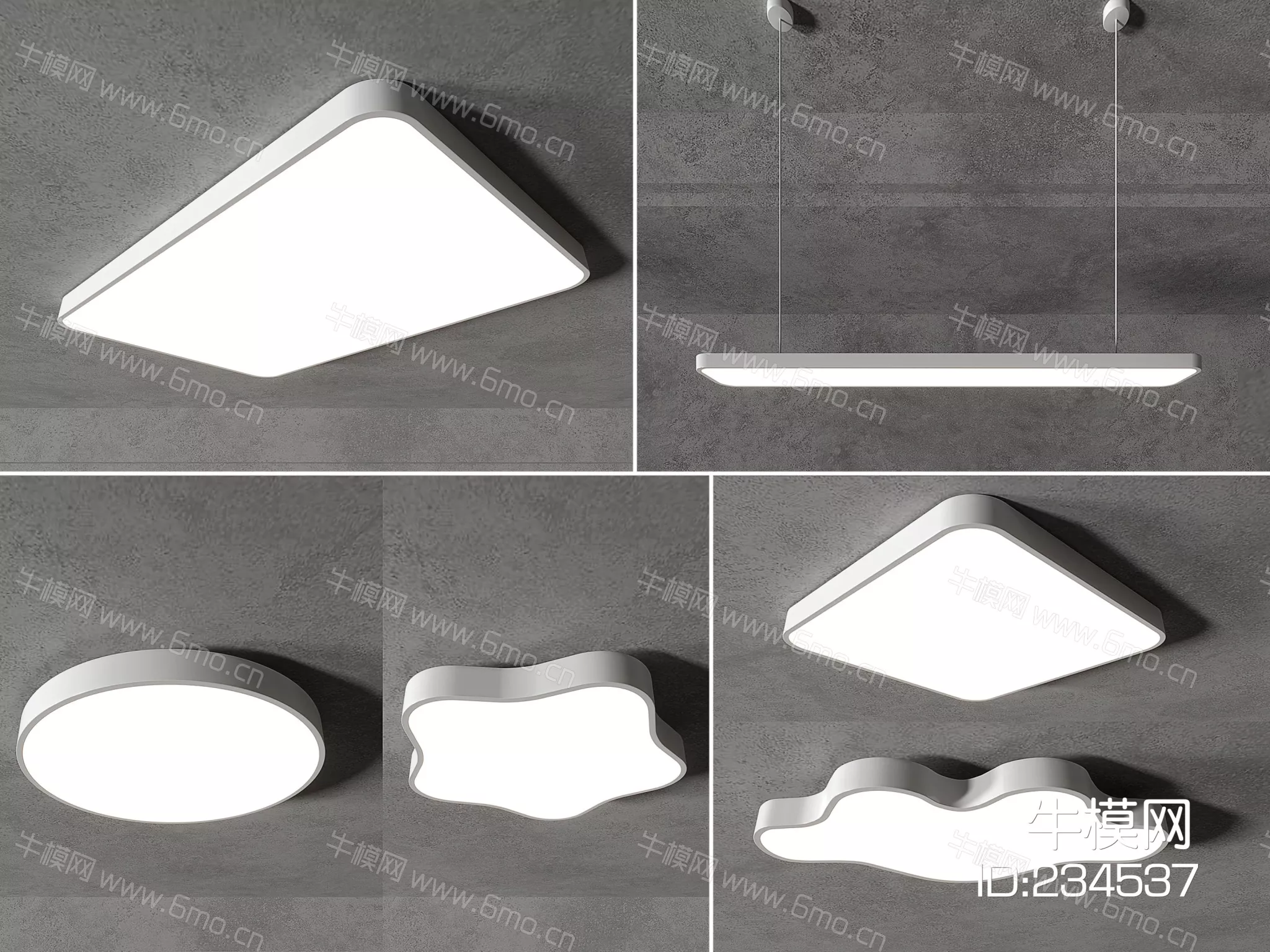 MODERN CELING LIGHT - SKETCHUP 3D MODEL - VRAY - 234537