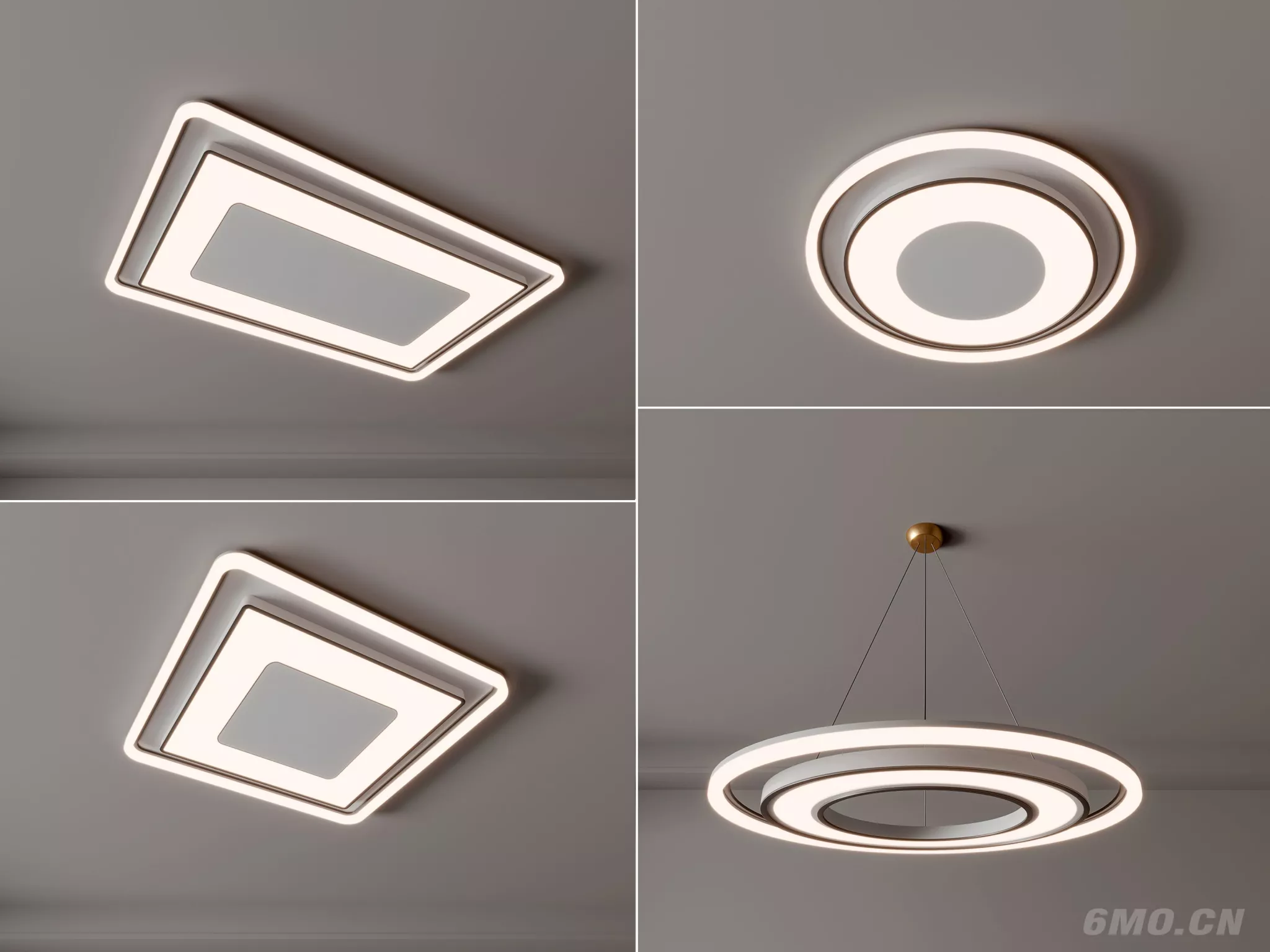 MODERN CELING LIGHT - SKETCHUP 3D MODEL - VRAY - 243272