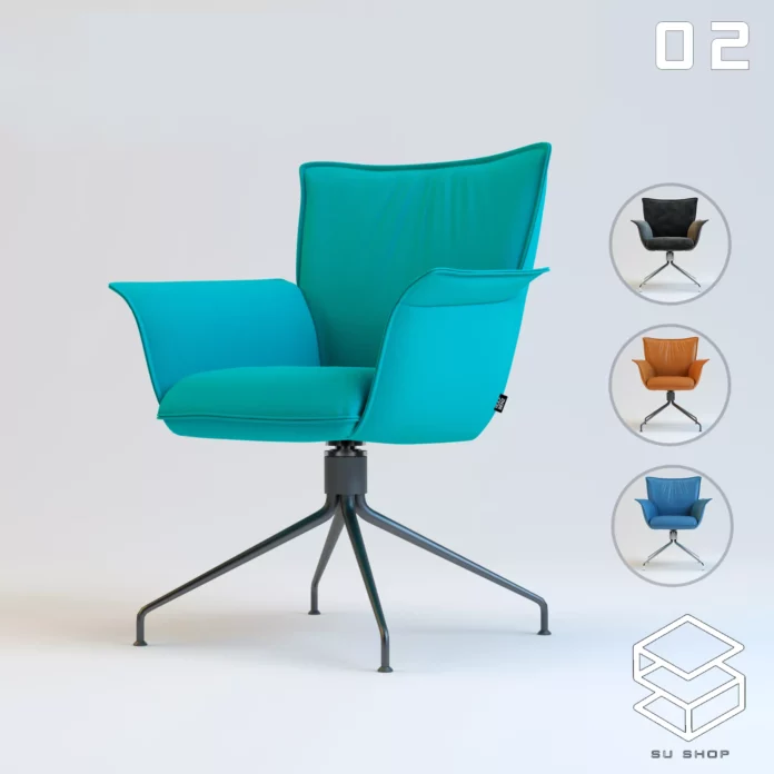 MODERN CHAIR - SKETCHUP 3D MODEL - VRAY OR ENSCAPE - ID03337