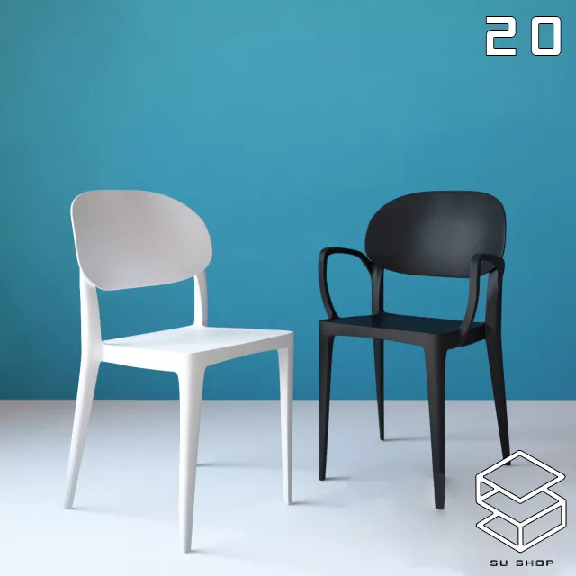 MODERN CHAIR - SKETCHUP 3D MODEL - VRAY OR ENSCAPE - ID03338