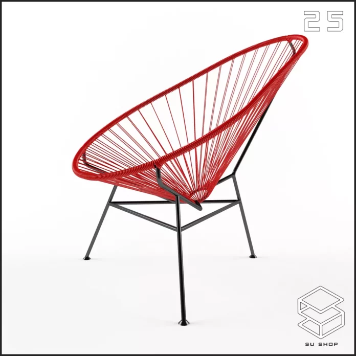 MODERN CHAIR - SKETCHUP 3D MODEL - VRAY OR ENSCAPE - ID03342