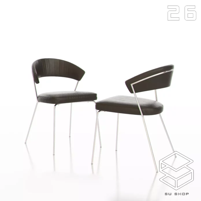 MODERN CHAIR - SKETCHUP 3D MODEL - VRAY OR ENSCAPE - ID03343