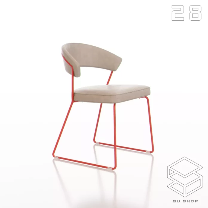 MODERN CHAIR - SKETCHUP 3D MODEL - VRAY OR ENSCAPE - ID03345