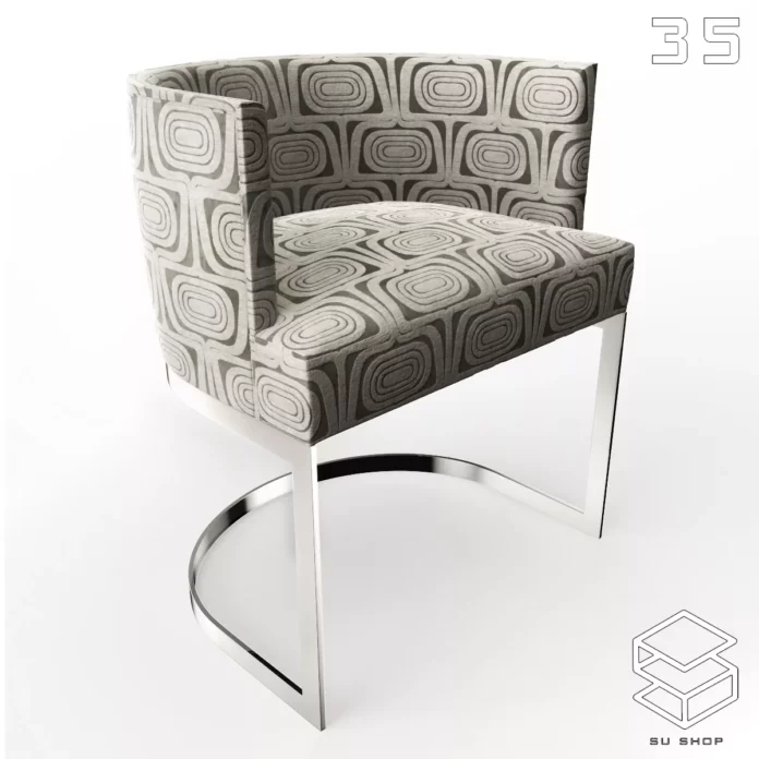 MODERN CHAIR - SKETCHUP 3D MODEL - VRAY OR ENSCAPE - ID03353