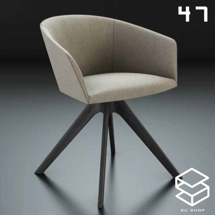 MODERN CHAIR - SKETCHUP 3D MODEL - VRAY OR ENSCAPE - ID03366