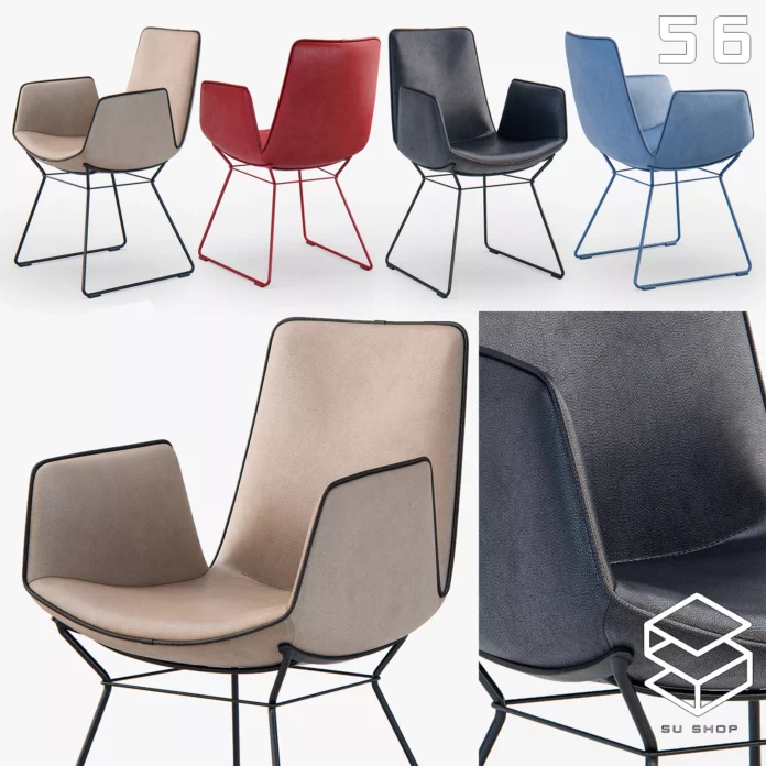 MODERN CHAIR - SKETCHUP 3D MODEL - VRAY OR ENSCAPE - ID03376