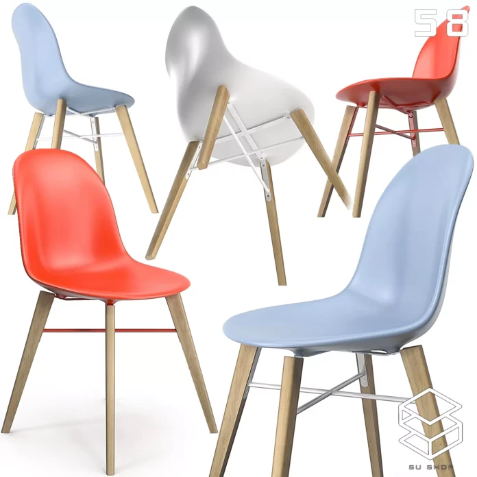 MODERN CHAIR - SKETCHUP 3D MODEL - VRAY OR ENSCAPE - ID03378