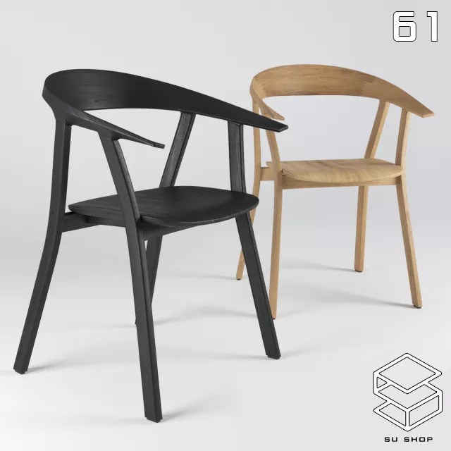 MODERN CHAIR - SKETCHUP 3D MODEL - VRAY OR ENSCAPE - ID03382