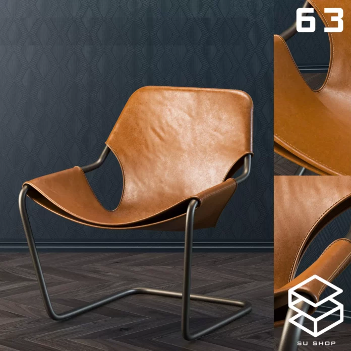 MODERN CHAIR - SKETCHUP 3D MODEL - VRAY OR ENSCAPE - ID03384