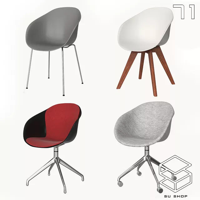 MODERN CHAIR - SKETCHUP 3D MODEL - VRAY OR ENSCAPE - ID03393