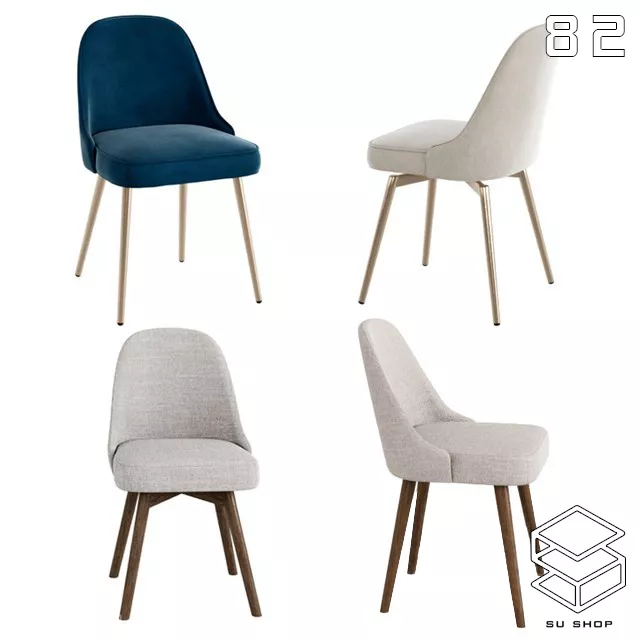 MODERN CHAIR - SKETCHUP 3D MODEL - VRAY OR ENSCAPE - ID03405