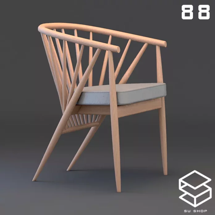 MODERN CHAIR - SKETCHUP 3D MODEL - VRAY OR ENSCAPE - ID03411