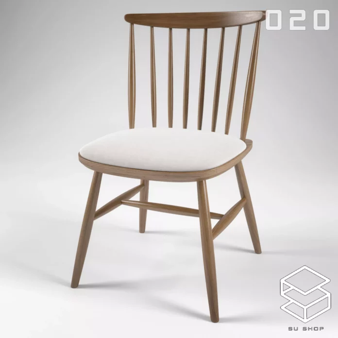 MODERN CHAIR - SKETCHUP 3D MODEL - VRAY OR ENSCAPE - ID03437