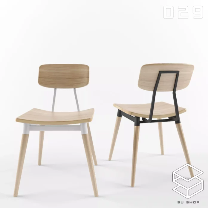 MODERN CHAIR - SKETCHUP 3D MODEL - VRAY OR ENSCAPE - ID03446