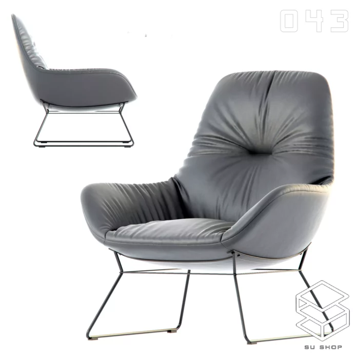 MODERN CHAIR - SKETCHUP 3D MODEL - VRAY OR ENSCAPE - ID03462