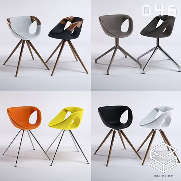 MODERN CHAIR - SKETCHUP 3D MODEL - VRAY OR ENSCAPE - ID03465